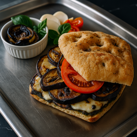 Roasted Eggplant Focaccia