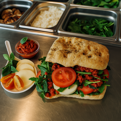 Pesto & Mozzarella Focaccia