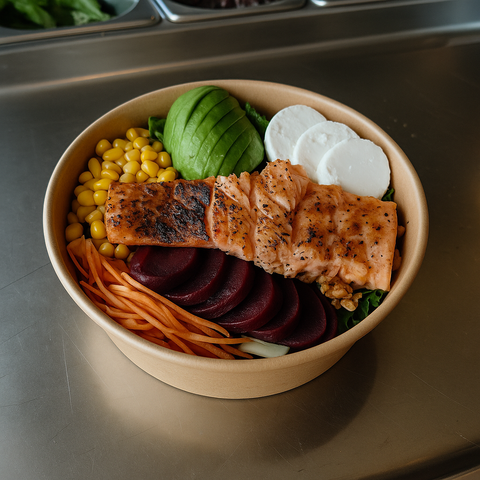 Salmon & Goat Cheese Salad