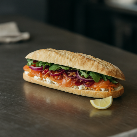The Smoky Salmon & Goat cheese