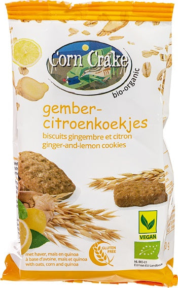 CORNCRAKE Biscuits citron-gingembre 150g