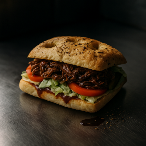 Beef Teriyaki Focaccia