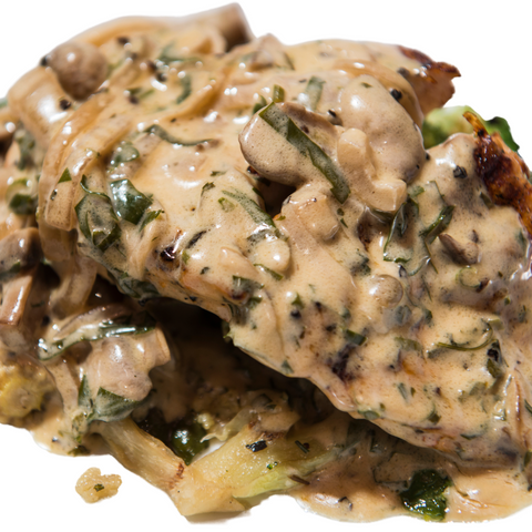 Chicken Stew with Mushroom Sauce