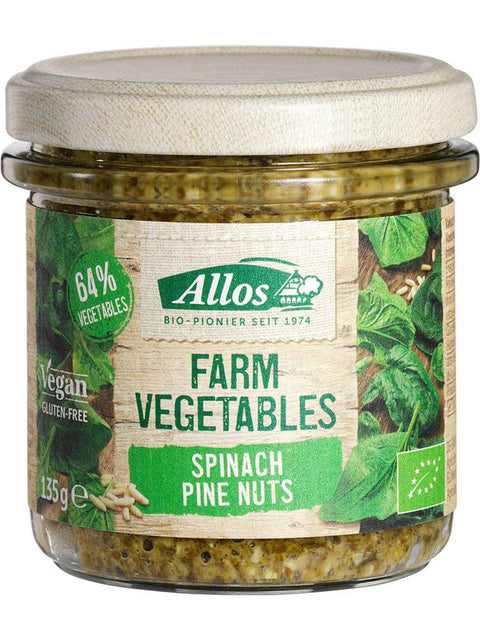 ALLOS Farm vég. épinard pignon pin 135g