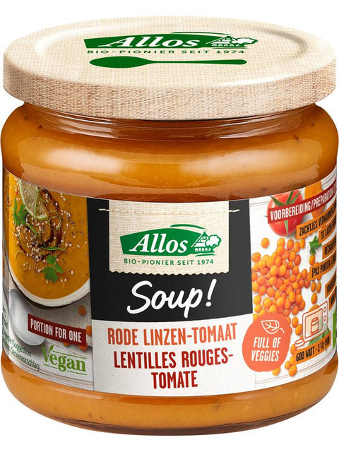 ALLOS Soupe lentilles rouge/tomate 350ml