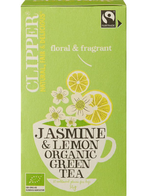 CLIPPER Thé vert jasmin & citron 20sa
