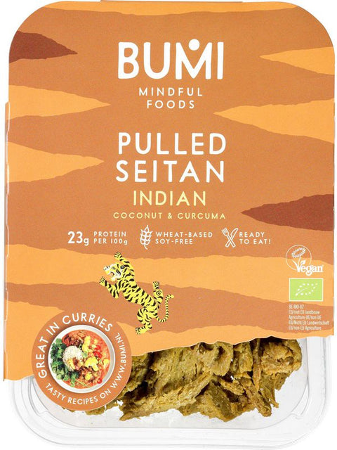 BUMI Pulled Seitan Marinade Indienne175g