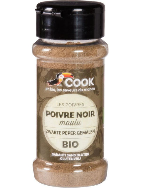 COOK Poivre noir moulu 45g