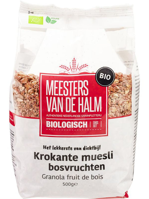DE HALM Crunchy muesli forest fruit 500g