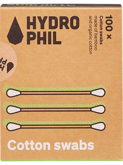 HYDROPHIL Coton-tiges en bambou 100pcs