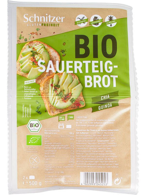 SCHNITZER Pain levain chia+quinoa 500g