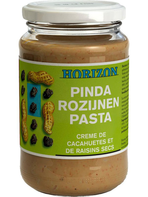 HORIZON Pâte de cacahuètes raisins 350g