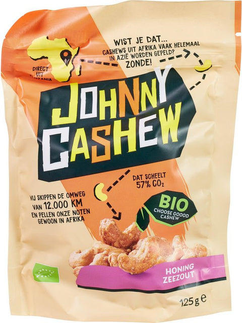 JOHNCASHEW Cajou miel sel marin 125g
