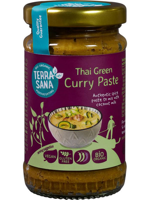 TERRASANA Pâte curry thaï vert 120g