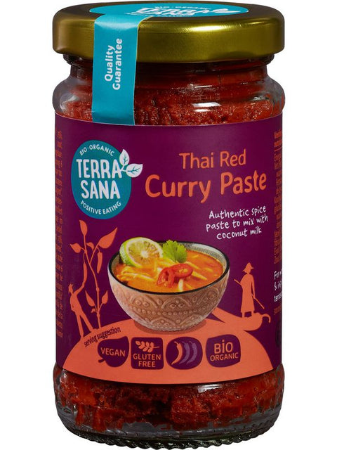 TERRASANA Pâte curry thaï rouge 120g