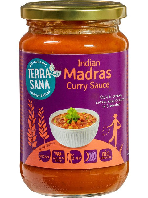 TERRASANA Sauce curry madras indien 350g