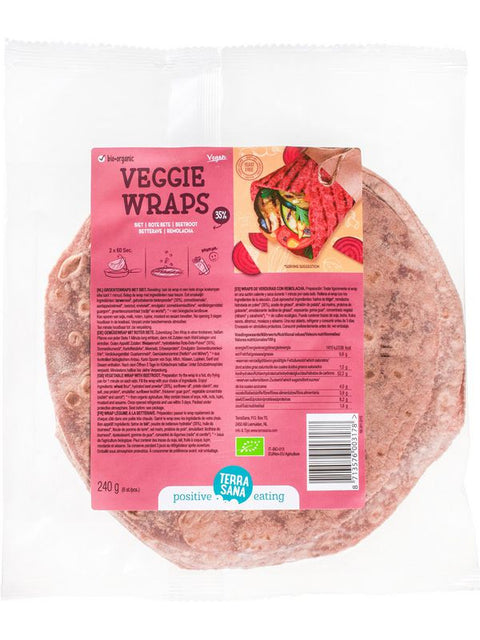 TERRASANA Wrap légume betterave 240g