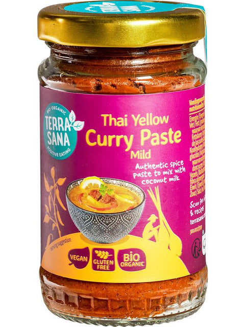 TERRASANA Pâte curry thaï jaune 120g