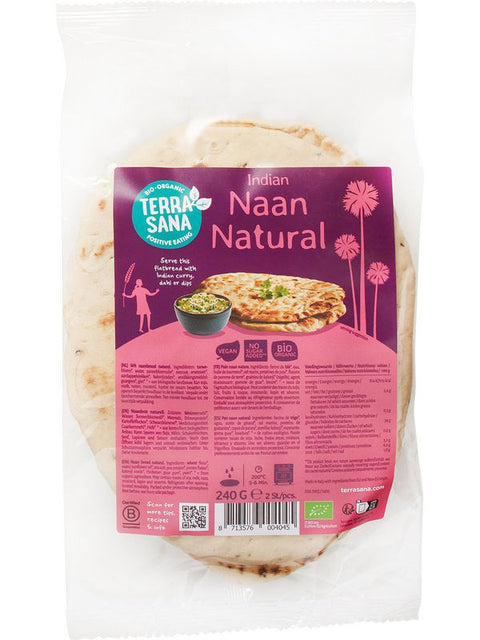TERRASANA Naan indien nature 2pc