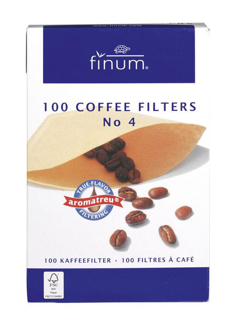 FINUM Filtres à café no.4 100pcs