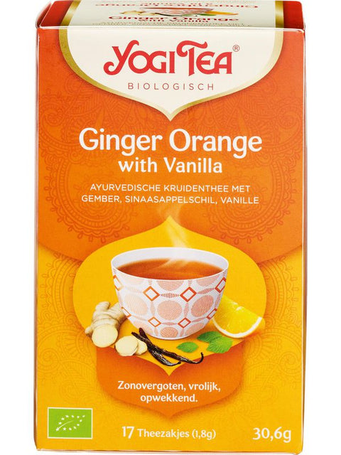 YOGI Gingembre orange vanille thé 17 inf