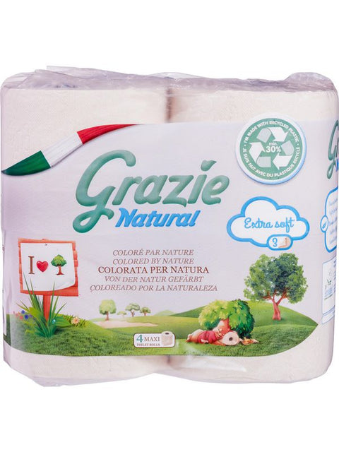 GRAZIE Papier toilette 4 maxi rolls 3ply