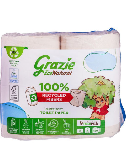 GRAZIE Papier toilette 8 maxi rolls 2ply