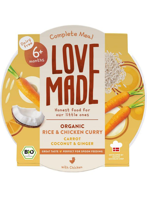 LOVEMADE Riz curry carotte poulet 185g