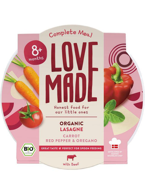 LOVEMADE Lasagne carottes paprika 185g