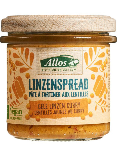 ALLOS Lentilles à tartiner au curry 140g