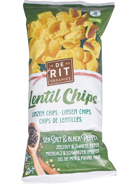 DE RIT Chips lentilles-poivre sel 75g