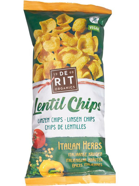 DE RIT Chips lentilles-herbes Italie 75g