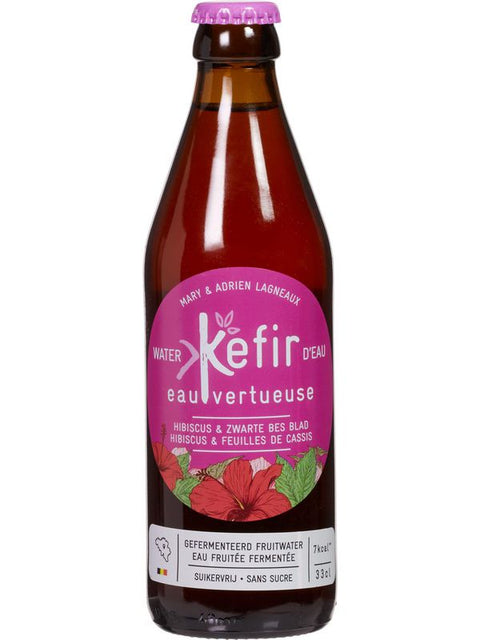 EAU VERT Hibiscus/Feuilles cassis 330ml