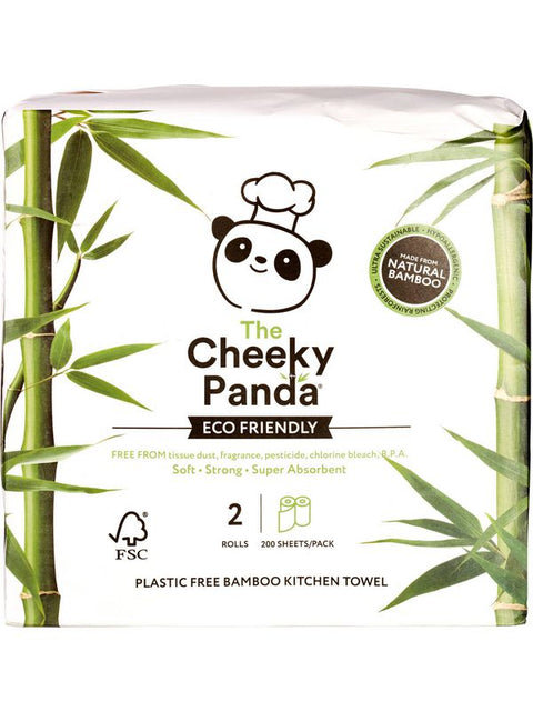 CH PANDA Papier Cuisine Bambou 2ply 2rol