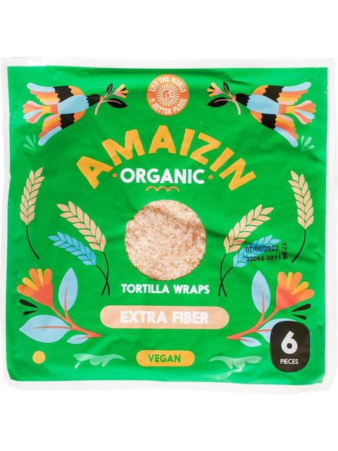 AMAIZIN Extra fibre tortilla wraps 6st