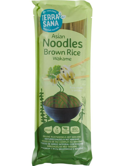 TERRASANA Nouil.riz complet wakame 250g