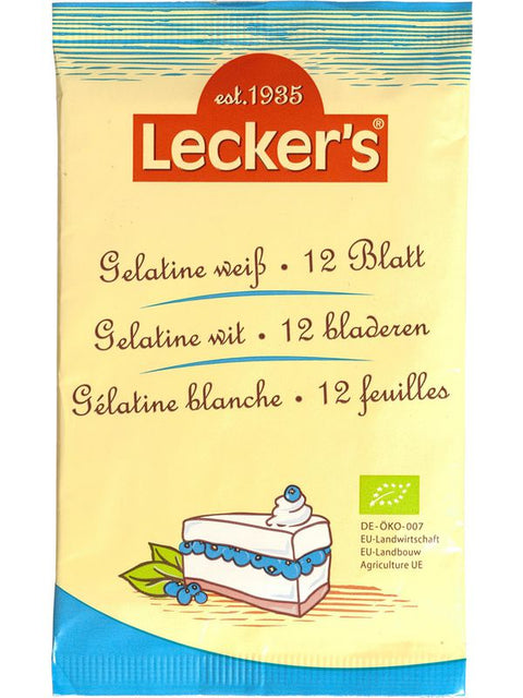 LECKERS Gélatine blanches 20g12 feuilles