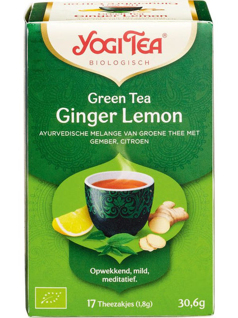 YOGI Thé vert gingembre citron 17 inf