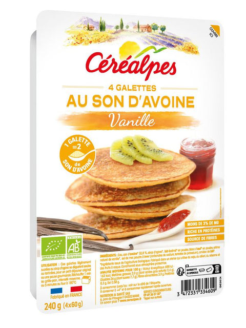 CEREALPES galettes avoine vanille 60g