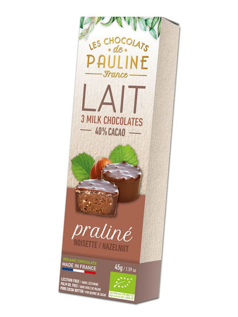 CHOCPAUL Bouchée praliné noiset lait 45g