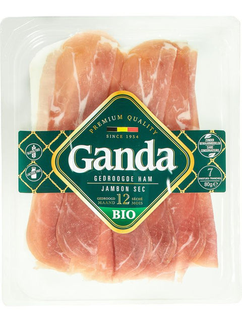GANDA  Jambon tranches sec 80g