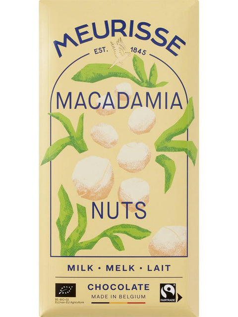 MEURISSE Chocolat lait macadamia 100g