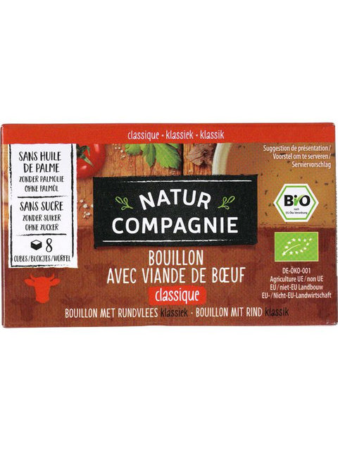 NATUR COMP Bouillon boeuf cubes 12g