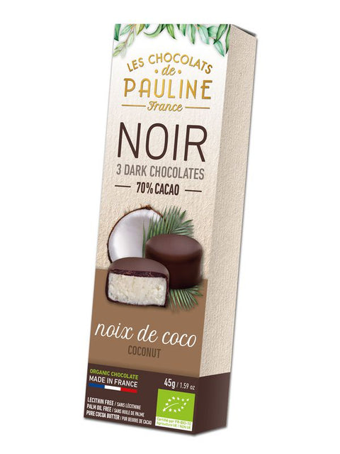 CHOCPAUL Bouchée praliné coco noir 45g