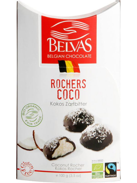 BELVAS Rochers coco choc noir 100g