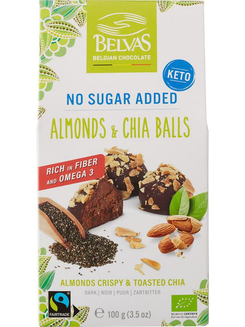 BELVAS Almond chia balls 100g