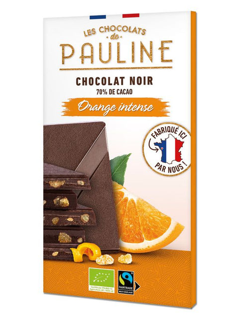 CHOCPAUL Choco noir 70% orange 80g