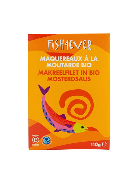 FISH4 Filet de maquereaux moutarde 120g
