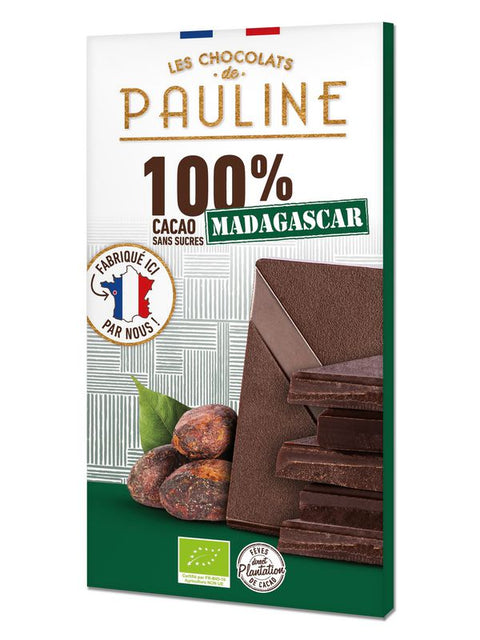 CHOCPAUL Cacao 100% Madagascar 80g