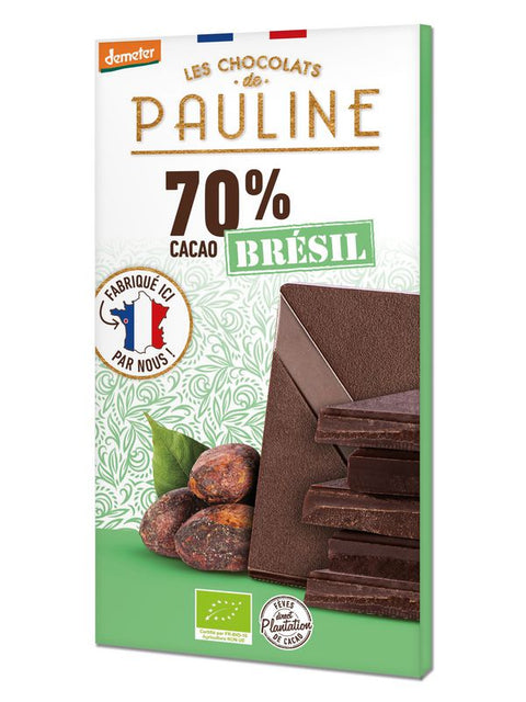 CHOCPAUL Tab choco noir 70% Brésil 80g